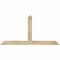 Ekena Millwork Portland Rough Sawn Timber Gable Bracket, Douglas Fir, 60"W x 30"H x 4"D x 4"F, 12/12 Pitch GBW060X30X0404POR00RDF - alternate 1